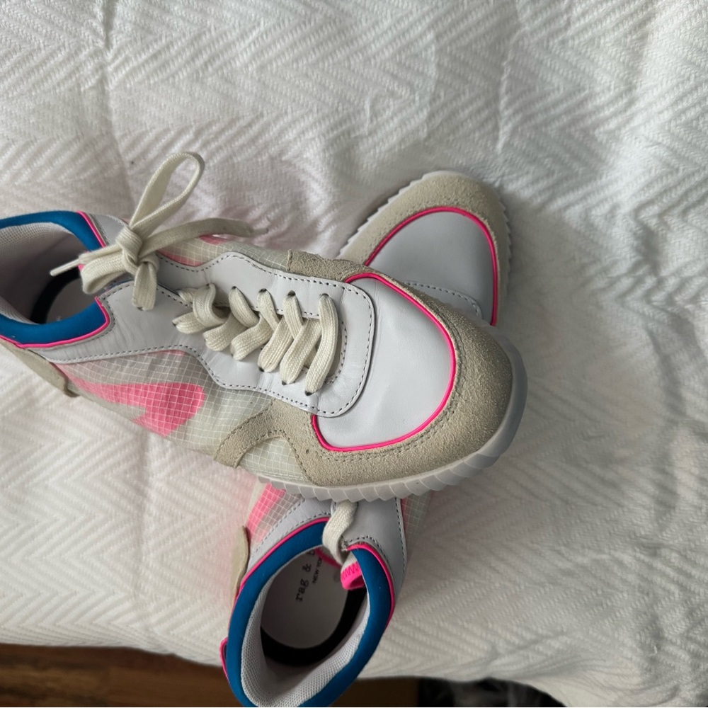 rag & bone Pink and White Sneakers - Picture 5 of 5